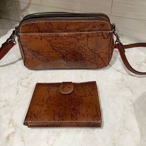 Patricia Nash crossbody with passport holder